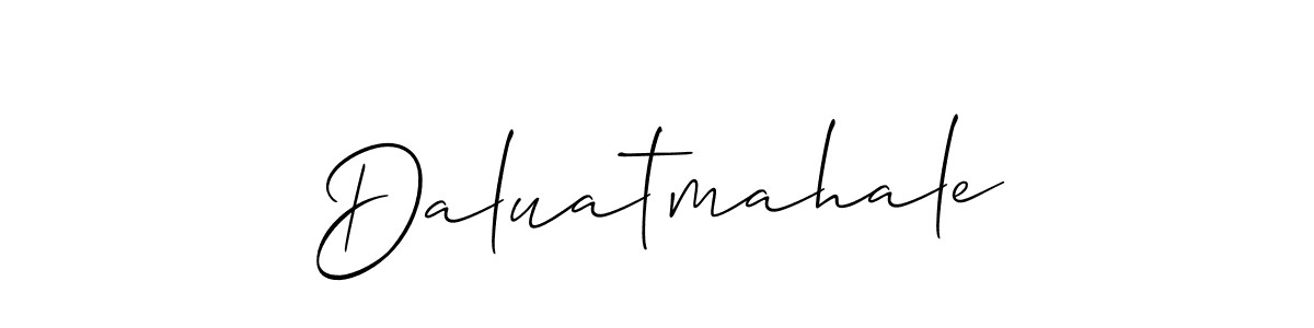 You can use this online signature creator to create a handwritten signature for the name Daluatmahale. This is the best online autograph maker. Daluatmahale signature style 2 images and pictures png