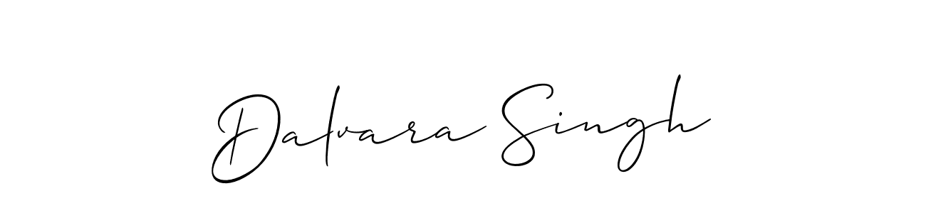 How to make Dalvara Singh signature? Allison_Script is a professional autograph style. Create handwritten signature for Dalvara Singh name. Dalvara Singh signature style 2 images and pictures png