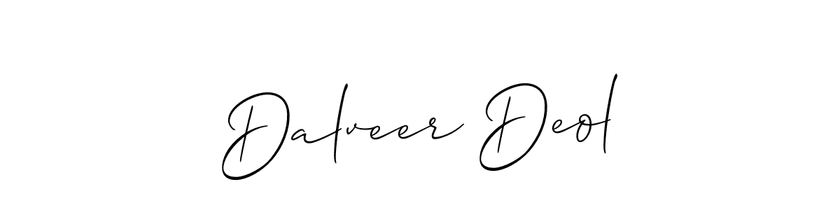 Make a short Dalveer Deol signature style. Manage your documents anywhere anytime using Allison_Script. Create and add eSignatures, submit forms, share and send files easily. Dalveer Deol signature style 2 images and pictures png