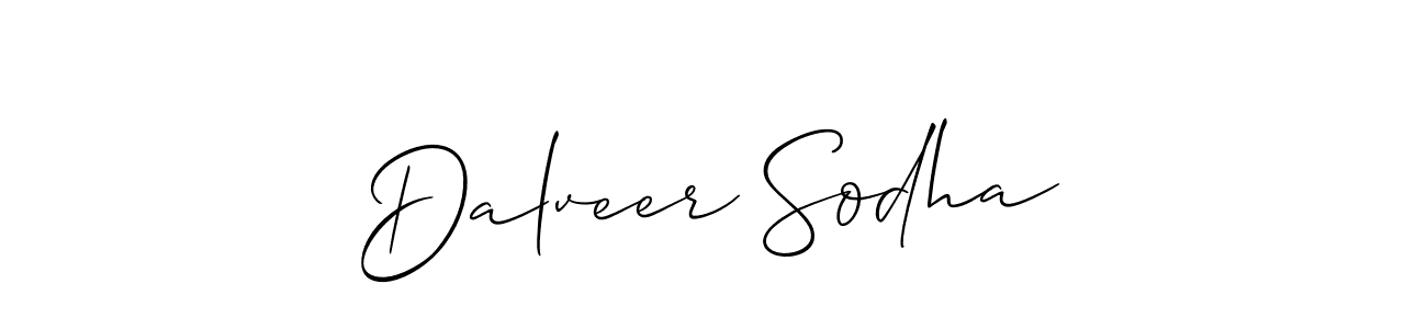 You should practise on your own different ways (Allison_Script) to write your name (Dalveer Sodha) in signature. don't let someone else do it for you. Dalveer Sodha signature style 2 images and pictures png