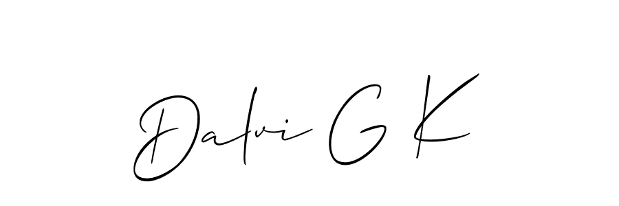 This is the best signature style for the Dalvi G K name. Also you like these signature font (Allison_Script). Mix name signature. Dalvi G K signature style 2 images and pictures png