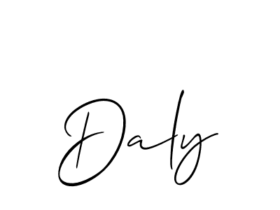 You should practise on your own different ways (Allison_Script) to write your name (Daly) in signature. don't let someone else do it for you. Daly signature style 2 images and pictures png