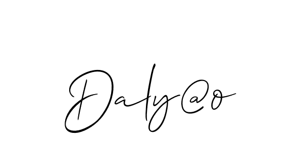 You can use this online signature creator to create a handwritten signature for the name Daly@o. This is the best online autograph maker. Daly@o signature style 2 images and pictures png