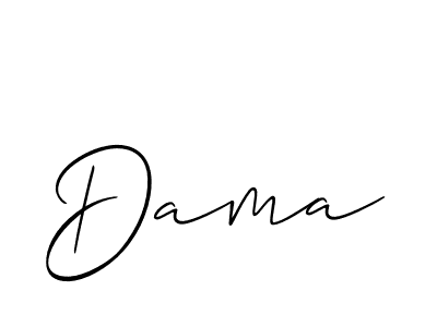 How to make Dama name signature. Use Allison_Script style for creating short signs online. This is the latest handwritten sign. Dama signature style 2 images and pictures png