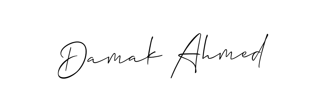 Make a beautiful signature design for name Damak Ahmed. Use this online signature maker to create a handwritten signature for free. Damak Ahmed signature style 2 images and pictures png