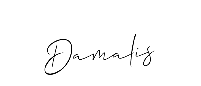You should practise on your own different ways (Allison_Script) to write your name (Damalis) in signature. don't let someone else do it for you. Damalis signature style 2 images and pictures png