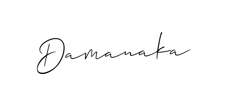 Make a beautiful signature design for name Damanaka. Use this online signature maker to create a handwritten signature for free. Damanaka signature style 2 images and pictures png