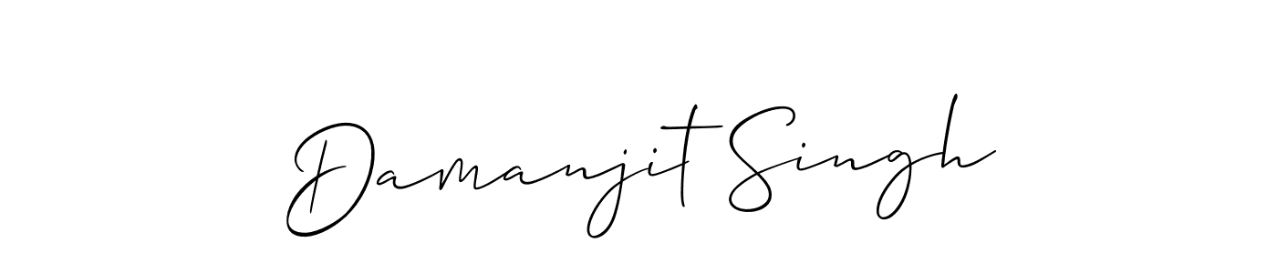 The best way (Allison_Script) to make a short signature is to pick only two or three words in your name. The name Damanjit Singh include a total of six letters. For converting this name. Damanjit Singh signature style 2 images and pictures png