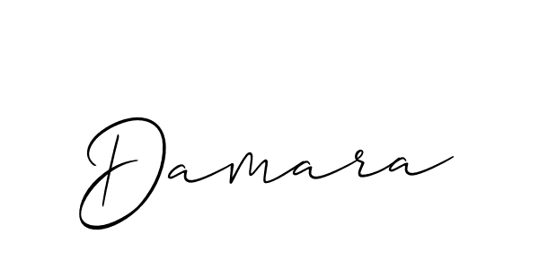 How to make Damara signature? Allison_Script is a professional autograph style. Create handwritten signature for Damara name. Damara signature style 2 images and pictures png