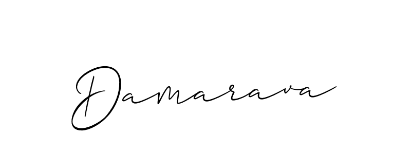 Damarava stylish signature style. Best Handwritten Sign (Allison_Script) for my name. Handwritten Signature Collection Ideas for my name Damarava. Damarava signature style 2 images and pictures png