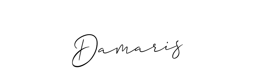 How to make Damaris♡ name signature. Use Allison_Script style for creating short signs online. This is the latest handwritten sign. Damaris♡ signature style 2 images and pictures png
