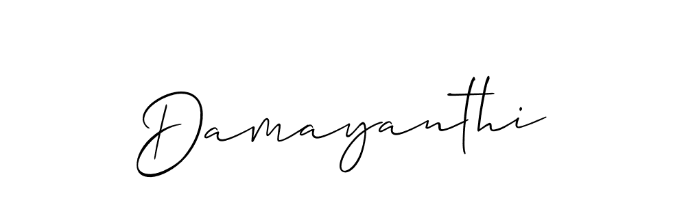 if you are searching for the best signature style for your name Damayanthi. so please give up your signature search. here we have designed multiple signature styles  using Allison_Script. Damayanthi signature style 2 images and pictures png