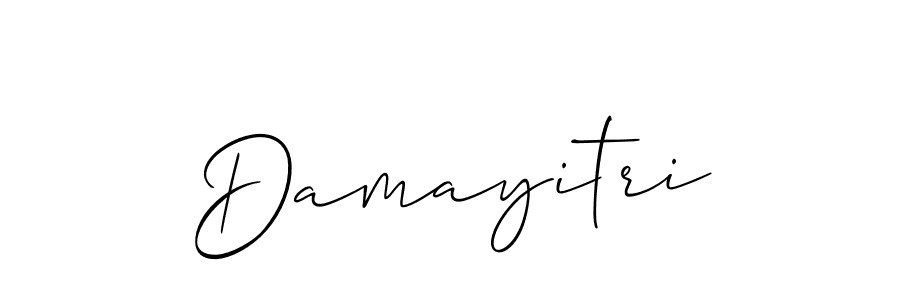 Once you've used our free online signature maker to create your best signature Allison_Script style, it's time to enjoy all of the benefits that Damayitri name signing documents. Damayitri signature style 2 images and pictures png