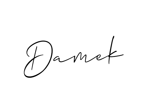 Once you've used our free online signature maker to create your best signature Allison_Script style, it's time to enjoy all of the benefits that Damek name signing documents. Damek signature style 2 images and pictures png