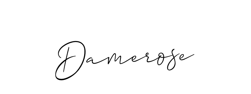Once you've used our free online signature maker to create your best signature Allison_Script style, it's time to enjoy all of the benefits that Damerose name signing documents. Damerose signature style 2 images and pictures png