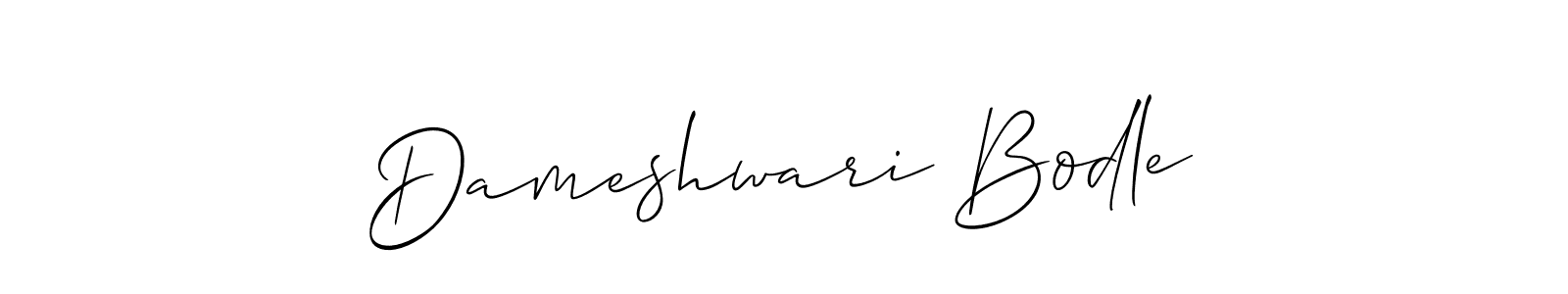 Best and Professional Signature Style for Dameshwari Bodle. Allison_Script Best Signature Style Collection. Dameshwari Bodle signature style 2 images and pictures png