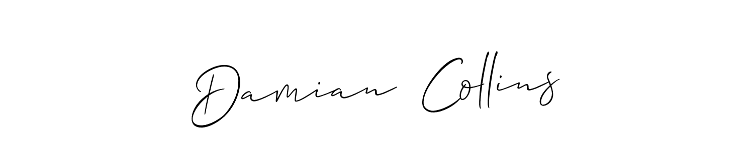 Also You can easily find your signature by using the search form. We will create Damian  Collins name handwritten signature images for you free of cost using Allison_Script sign style. Damian  Collins signature style 2 images and pictures png