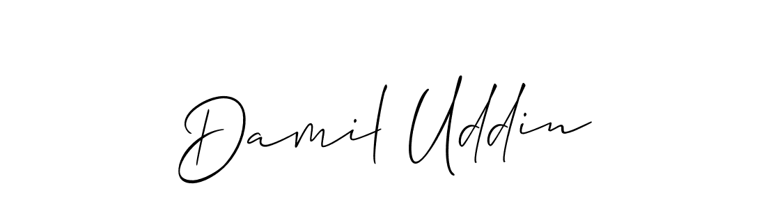 Also we have Damil Uddin name is the best signature style. Create professional handwritten signature collection using Allison_Script autograph style. Damil Uddin signature style 2 images and pictures png