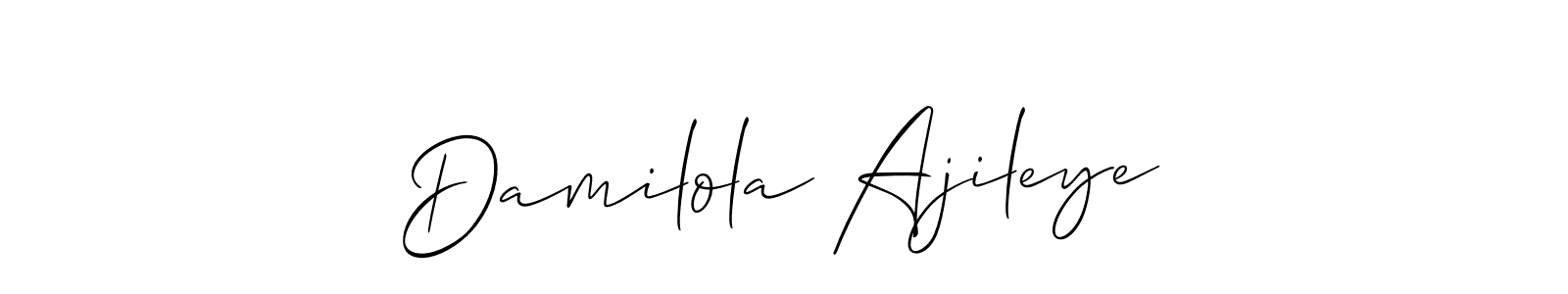 Allison_Script is a professional signature style that is perfect for those who want to add a touch of class to their signature. It is also a great choice for those who want to make their signature more unique. Get Damilola Ajileye name to fancy signature for free. Damilola Ajileye signature style 2 images and pictures png