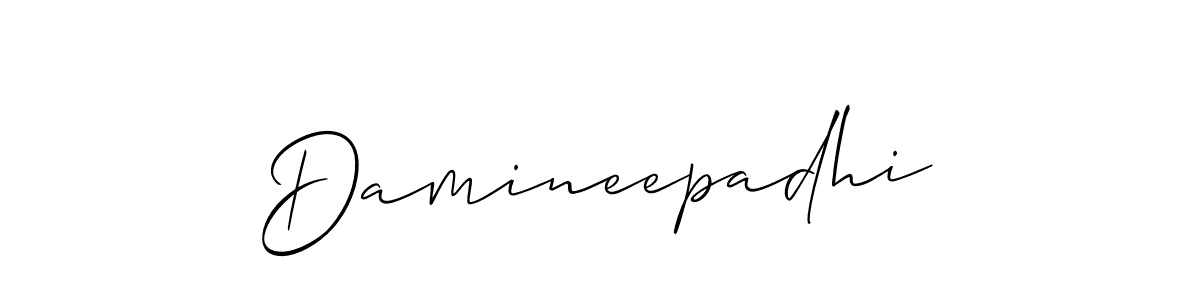 Also we have Damineepadhi name is the best signature style. Create professional handwritten signature collection using Allison_Script autograph style. Damineepadhi signature style 2 images and pictures png