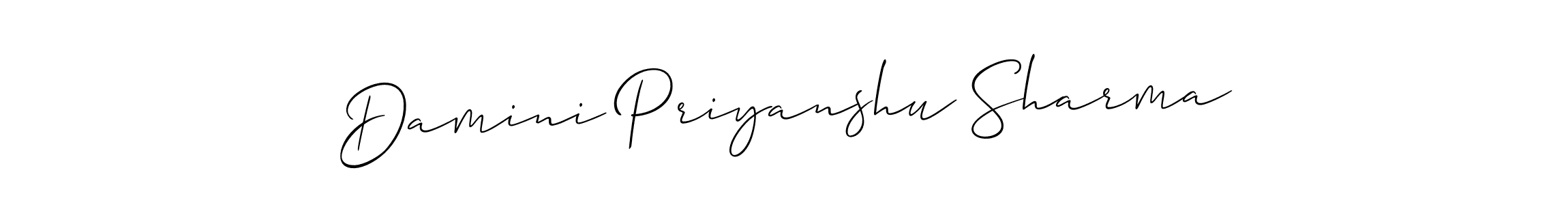 You can use this online signature creator to create a handwritten signature for the name Damini Priyanshu Sharma. This is the best online autograph maker. Damini Priyanshu Sharma signature style 2 images and pictures png