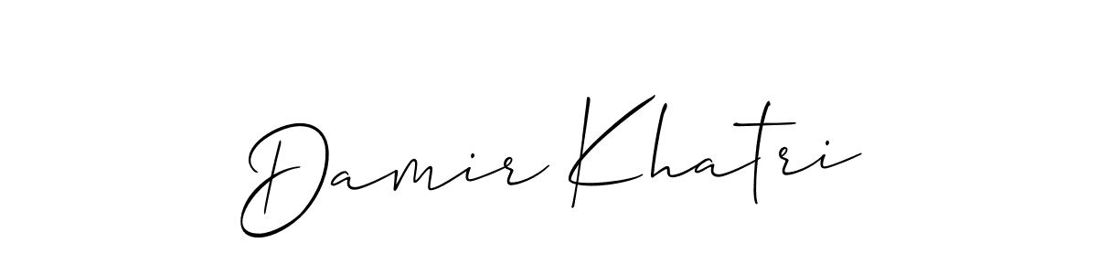 Make a beautiful signature design for name Damir Khatri. Use this online signature maker to create a handwritten signature for free. Damir Khatri signature style 2 images and pictures png