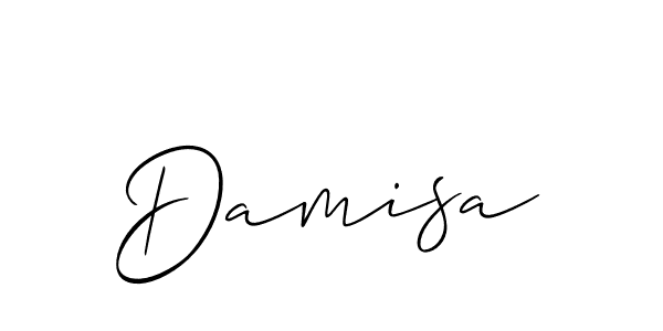 Also we have Damisa name is the best signature style. Create professional handwritten signature collection using Allison_Script autograph style. Damisa signature style 2 images and pictures png