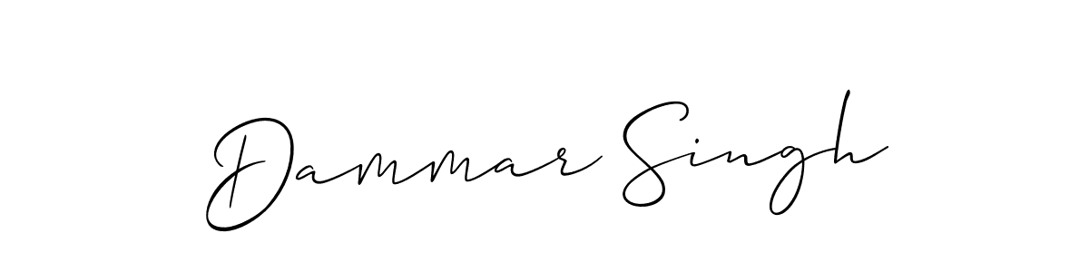 Use a signature maker to create a handwritten signature online. With this signature software, you can design (Allison_Script) your own signature for name Dammar Singh. Dammar Singh signature style 2 images and pictures png