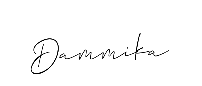 The best way (Allison_Script) to make a short signature is to pick only two or three words in your name. The name Dammika include a total of six letters. For converting this name. Dammika signature style 2 images and pictures png