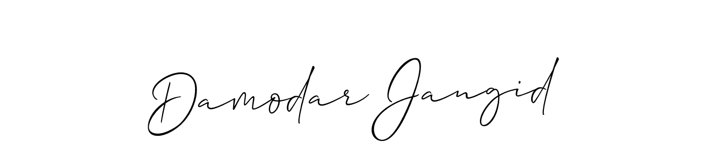 You can use this online signature creator to create a handwritten signature for the name Damodar Jangid. This is the best online autograph maker. Damodar Jangid signature style 2 images and pictures png