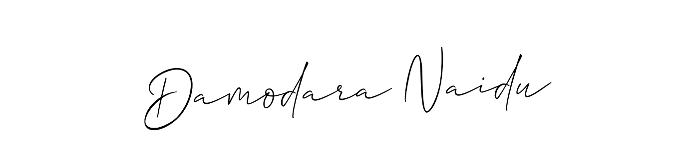 Allison_Script is a professional signature style that is perfect for those who want to add a touch of class to their signature. It is also a great choice for those who want to make their signature more unique. Get Damodara Naidu name to fancy signature for free. Damodara Naidu signature style 2 images and pictures png