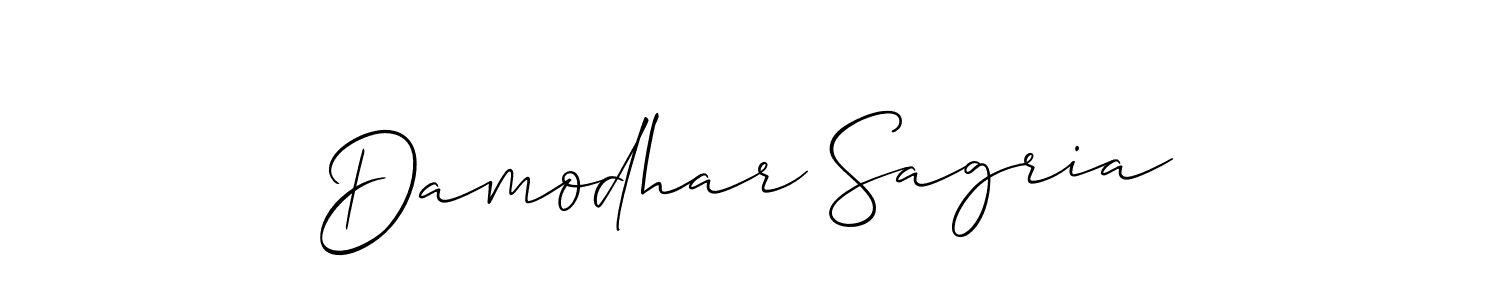 It looks lik you need a new signature style for name Damodhar Sagria. Design unique handwritten (Allison_Script) signature with our free signature maker in just a few clicks. Damodhar Sagria signature style 2 images and pictures png