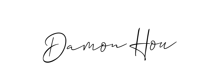 How to Draw Damon Hou signature style? Allison_Script is a latest design signature styles for name Damon Hou. Damon Hou signature style 2 images and pictures png