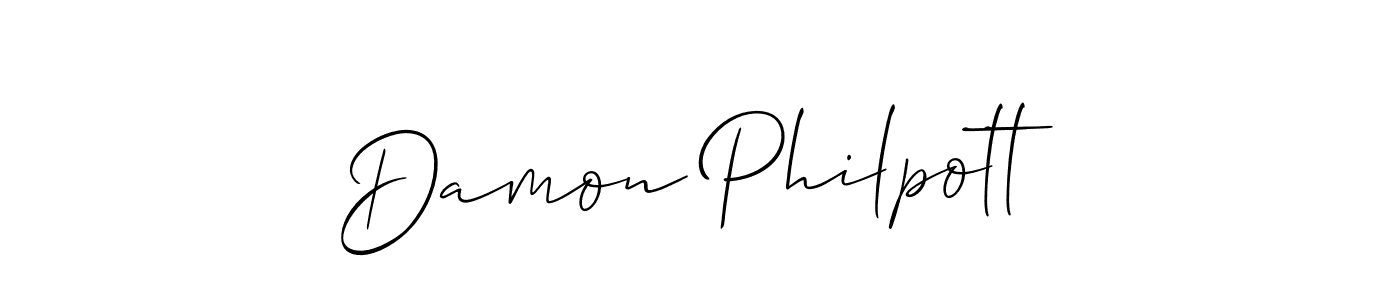 This is the best signature style for the Damon Philpott name. Also you like these signature font (Allison_Script). Mix name signature. Damon Philpott signature style 2 images and pictures png