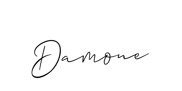 It looks lik you need a new signature style for name Damone. Design unique handwritten (Allison_Script) signature with our free signature maker in just a few clicks. Damone signature style 2 images and pictures png