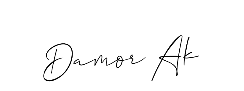 How to Draw Damor Ak signature style? Allison_Script is a latest design signature styles for name Damor Ak. Damor Ak signature style 2 images and pictures png