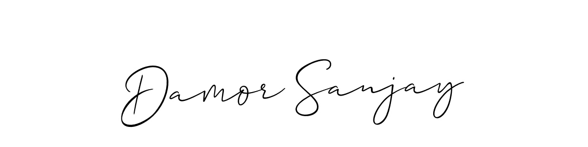 Make a beautiful signature design for name Damor Sanjay. Use this online signature maker to create a handwritten signature for free. Damor Sanjay signature style 2 images and pictures png