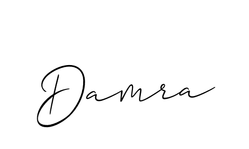 How to make Damra signature? Allison_Script is a professional autograph style. Create handwritten signature for Damra name. Damra signature style 2 images and pictures png