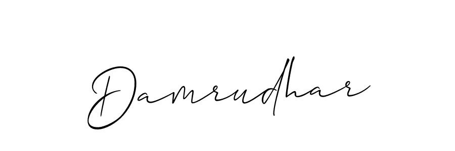 How to make Damrudhar name signature. Use Allison_Script style for creating short signs online. This is the latest handwritten sign. Damrudhar signature style 2 images and pictures png