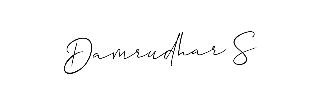 Damrudhar S stylish signature style. Best Handwritten Sign (Allison_Script) for my name. Handwritten Signature Collection Ideas for my name Damrudhar S. Damrudhar S signature style 2 images and pictures png