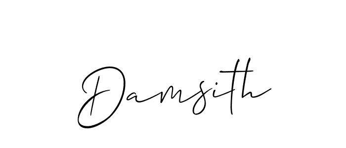 Best and Professional Signature Style for Damsith. Allison_Script Best Signature Style Collection. Damsith signature style 2 images and pictures png