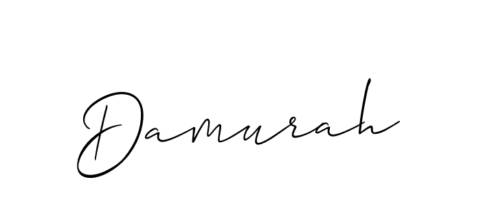 The best way (Allison_Script) to make a short signature is to pick only two or three words in your name. The name Damurah include a total of six letters. For converting this name. Damurah signature style 2 images and pictures png