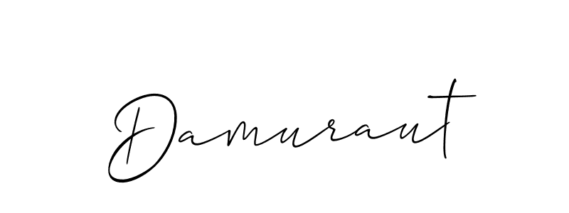 Create a beautiful signature design for name Damuraut. With this signature (Allison_Script) fonts, you can make a handwritten signature for free. Damuraut signature style 2 images and pictures png