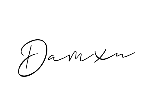 if you are searching for the best signature style for your name Damxn. so please give up your signature search. here we have designed multiple signature styles  using Allison_Script. Damxn signature style 2 images and pictures png