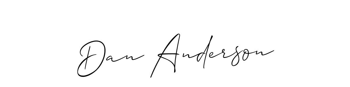 You should practise on your own different ways (Allison_Script) to write your name (Dan Anderson) in signature. don't let someone else do it for you. Dan Anderson signature style 2 images and pictures png