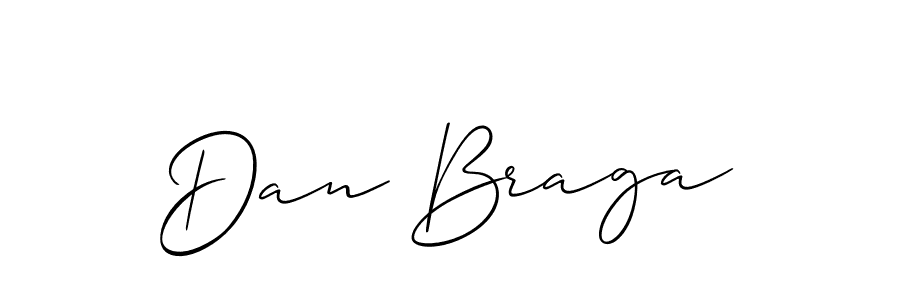 Also we have Dan Braga name is the best signature style. Create professional handwritten signature collection using Allison_Script autograph style. Dan Braga signature style 2 images and pictures png