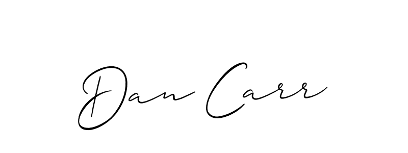 Make a short Dan Carr signature style. Manage your documents anywhere anytime using Allison_Script. Create and add eSignatures, submit forms, share and send files easily. Dan Carr signature style 2 images and pictures png