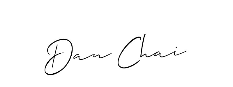 Best and Professional Signature Style for Dan Chai. Allison_Script Best Signature Style Collection. Dan Chai signature style 2 images and pictures png