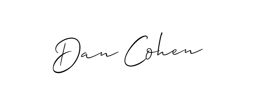 Make a beautiful signature design for name Dan Cohen. With this signature (Allison_Script) style, you can create a handwritten signature for free. Dan Cohen signature style 2 images and pictures png
