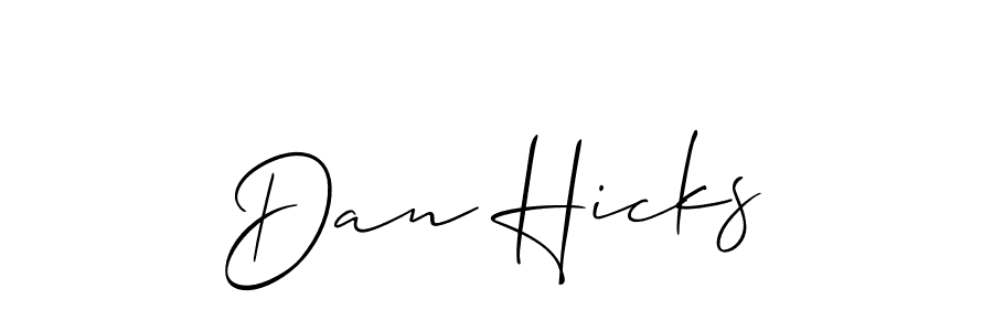 How to make Dan Hicks signature? Allison_Script is a professional autograph style. Create handwritten signature for Dan Hicks name. Dan Hicks signature style 2 images and pictures png
